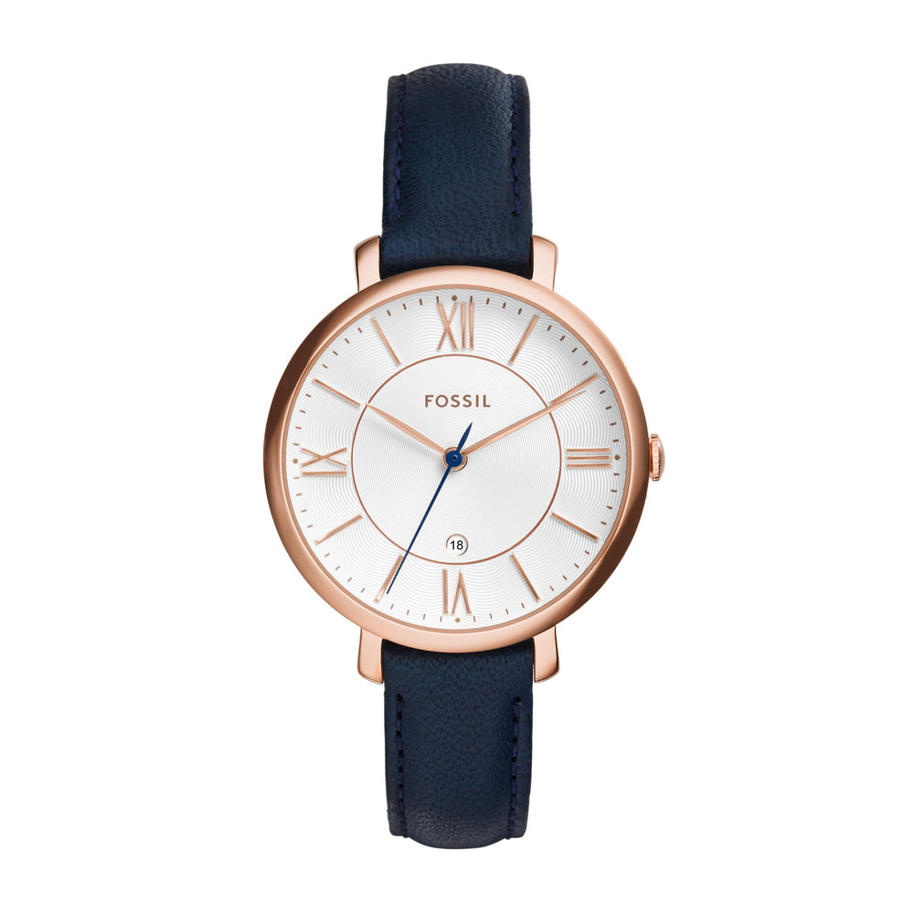 Jacqueline Navy Leather