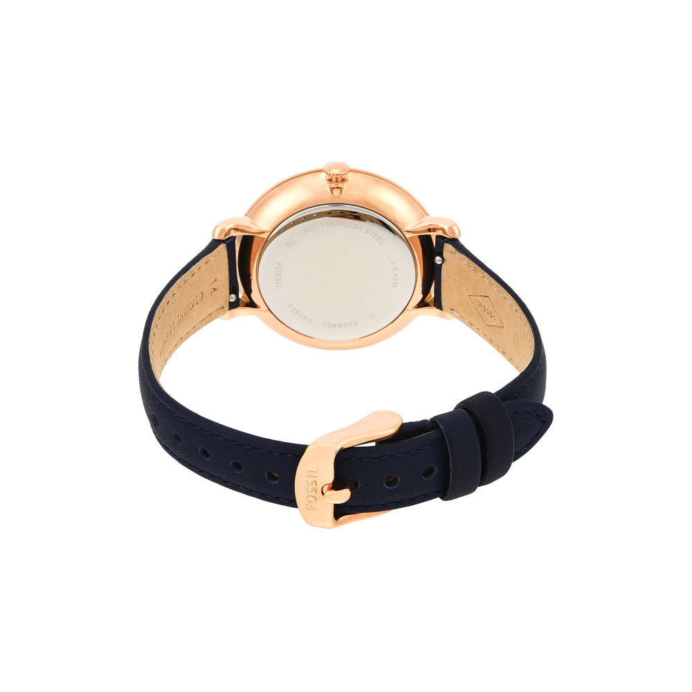 Jacqueline Navy Leather