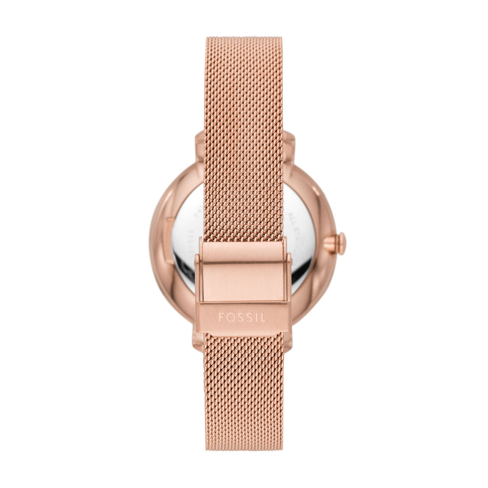 Jacqueline Three-Hand Date Rose Gold-Tone