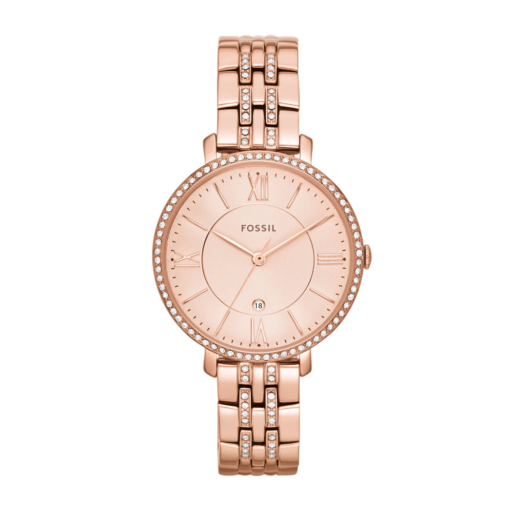Jacqueline Three-Hand Rose Gold-Tone
