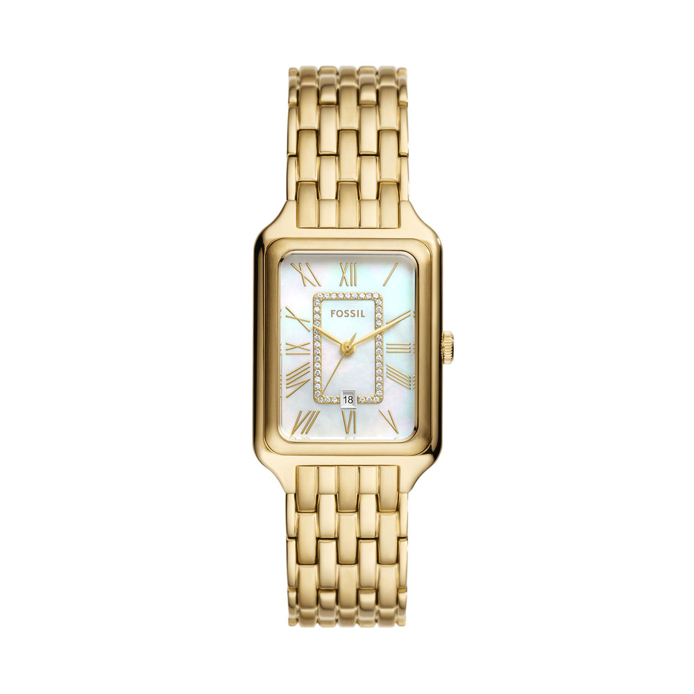 Raquel Three-Hand Date Gold-Tone