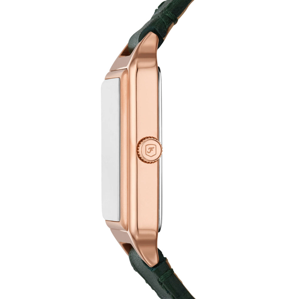 Raquel Three-Hand Date Green Croco LiteHide™