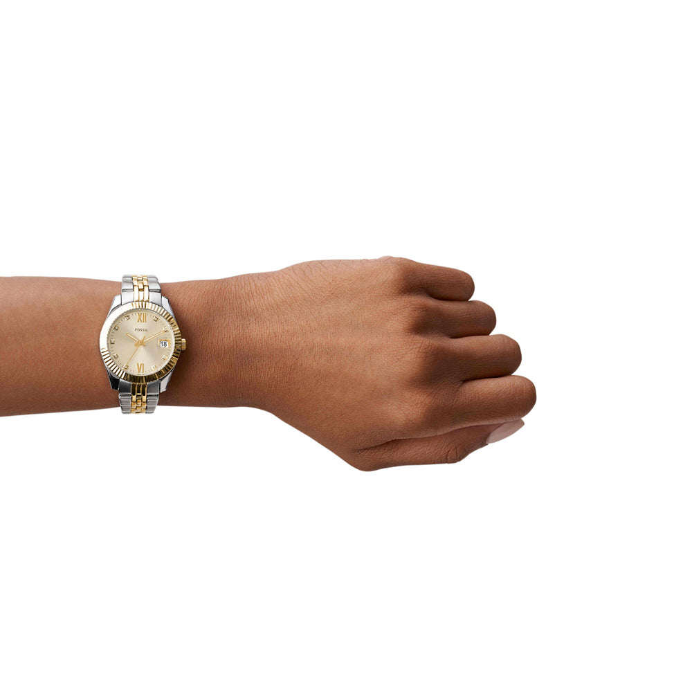 Scarlette Mini Three-Hand Date Two-Tone