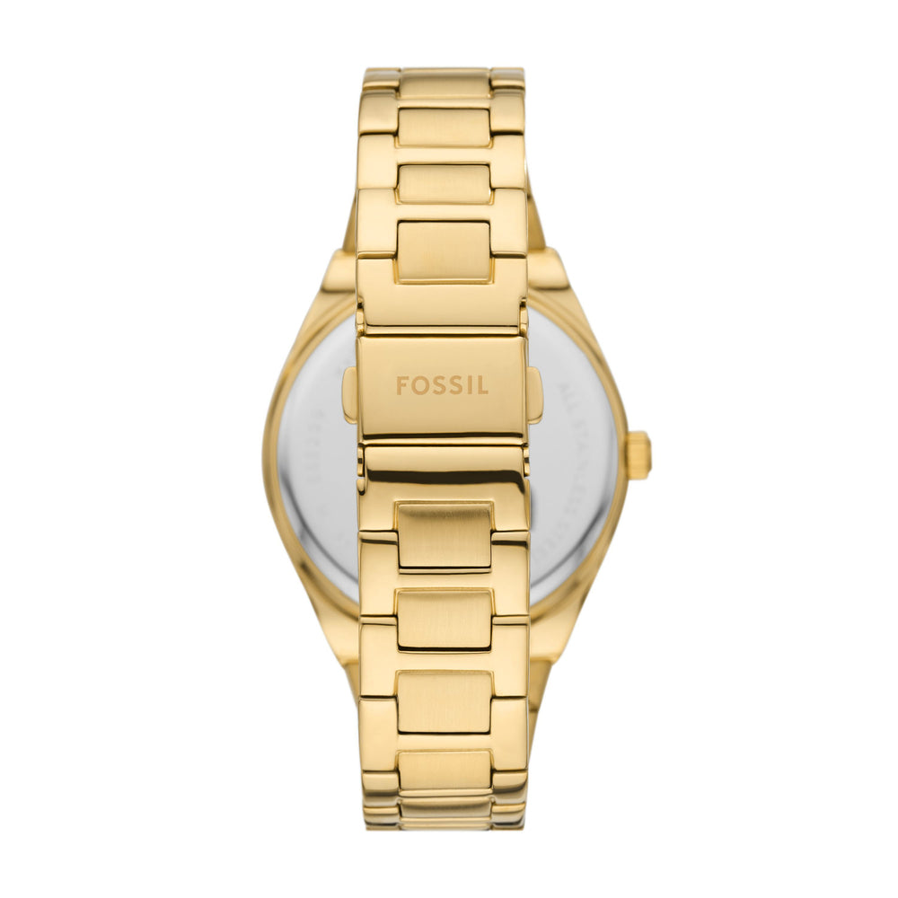 Scarlette Three-Hand Date Gold-Tone
