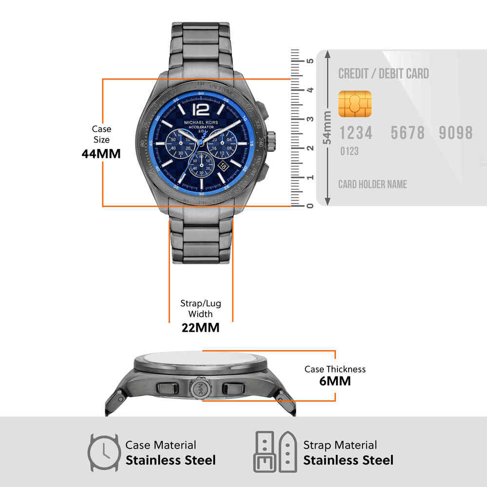 Accelerator 2.0 Chronograph Gunmetal Stainless Steel Watch