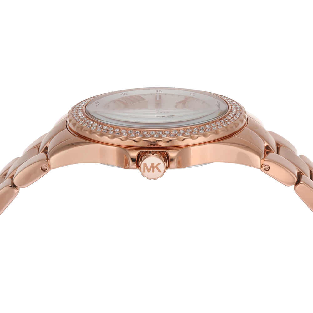 Everest Three-Hand Rose Gold-Tone Stainless Steel Watch