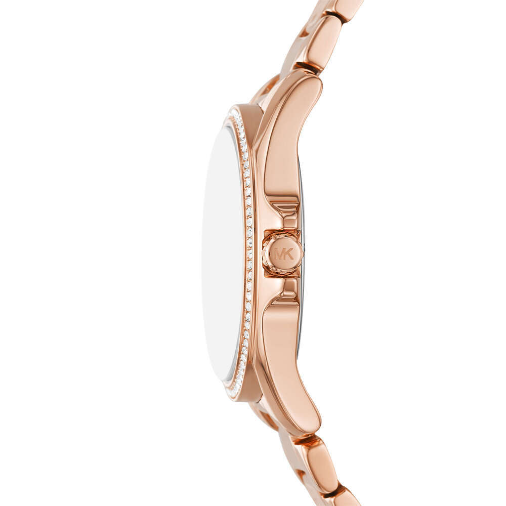 Kacie Three-Hand Rose Gold-Tone Stainless Steel Watch