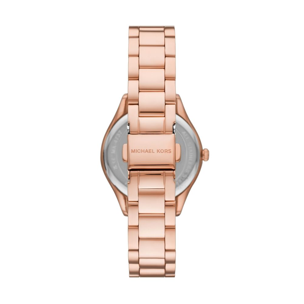 Lauryn Three-Hand Rose Gold-Tone Stainless Steel Watch