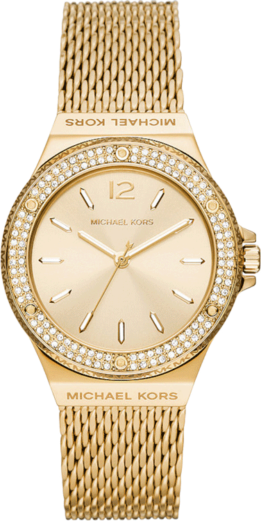 Lennox Three-Hand Gold-Tone Stainless Steel Mesh Watch