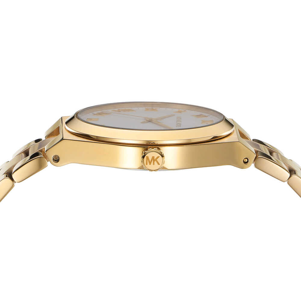 Lennox Three-Hand Gold-Tone Stainless Steel Watch