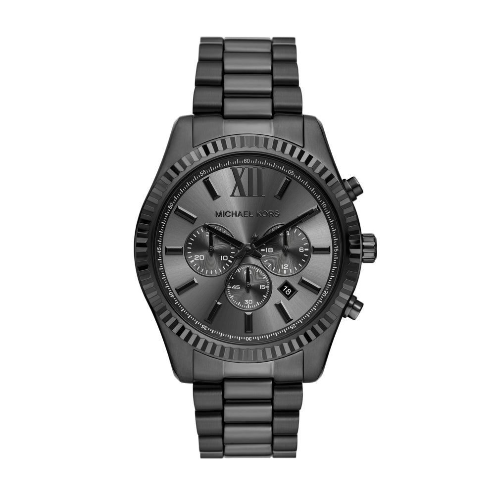 Lexington Chronograph Black Stainless Steel Watch