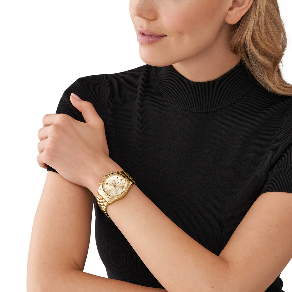 Lexington Chronograph Gold-Tone Stainless Steel Watch