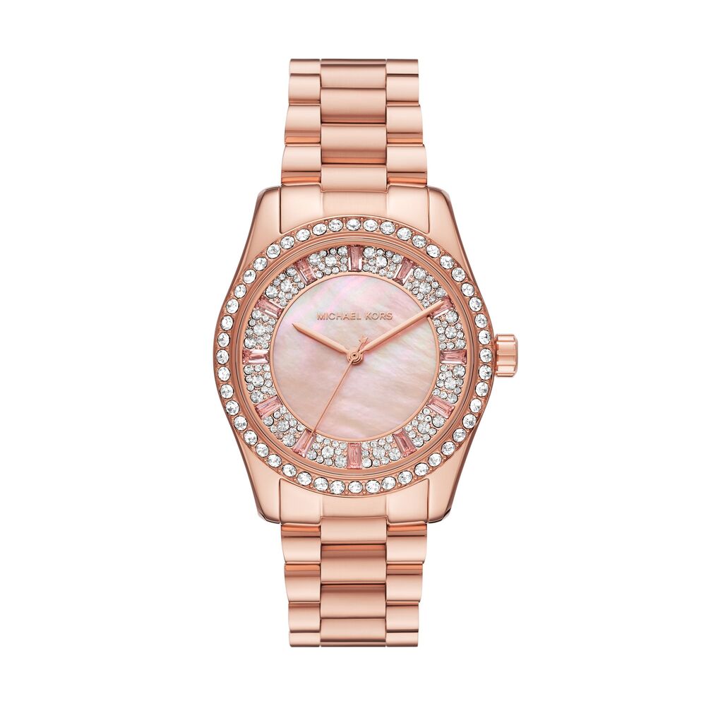 Lexington Three-Hand Rose Gold-Tone Stainless Steel Watch