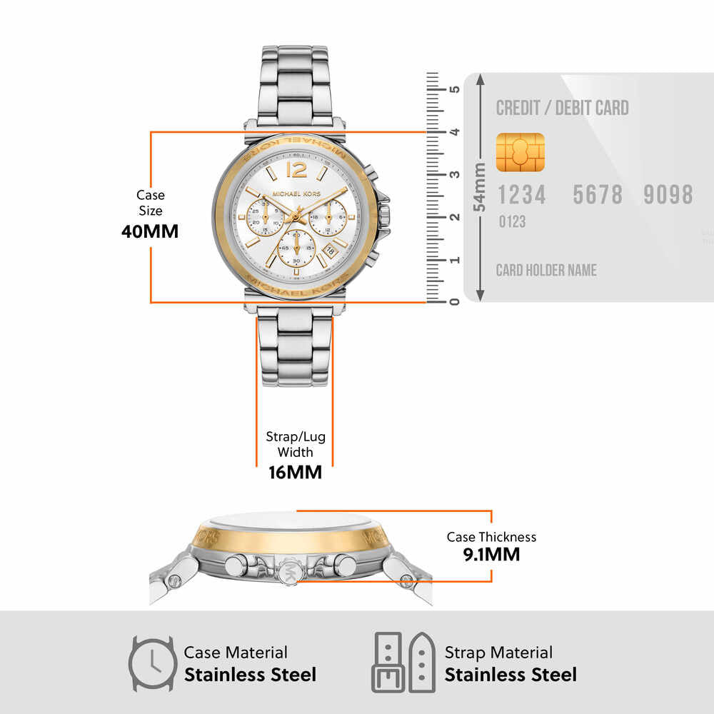 Maren Chronograph Stainless Steel Watch