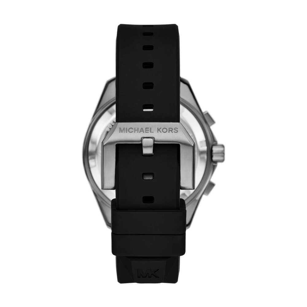 Maritime Chronograph Black Silicone Watch