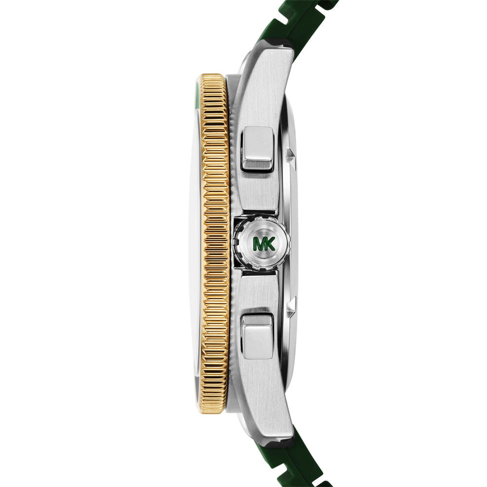 Maritime Chronograph Green Silicone Watch