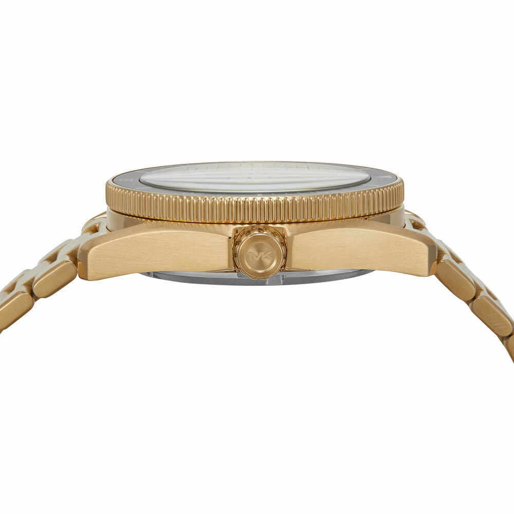 Maritime Three-Hand Date Gold-Tone Stainless Steel Watch