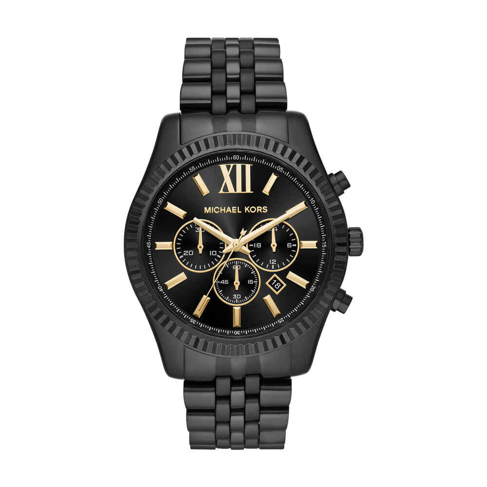 Men's Lexington Black IP Watch