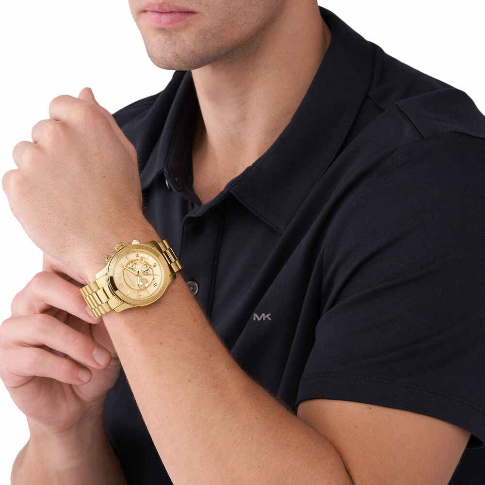 Runway Chronograph Gold-Tone Stainless Steel Watch