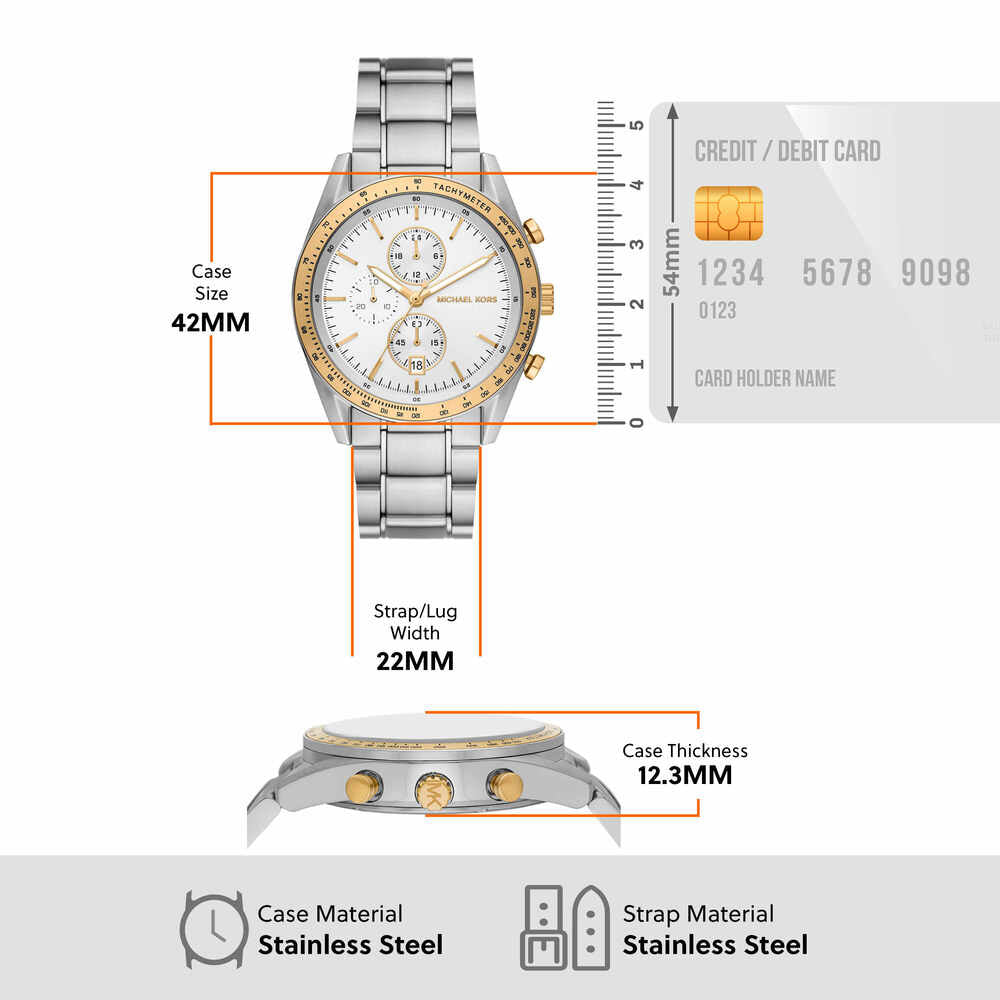 Warren Chronograph Stainless Steel Watch