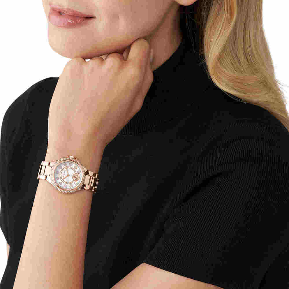 Women's Camille Multifunction Rose Gold-Tone Stainless Steel Watch