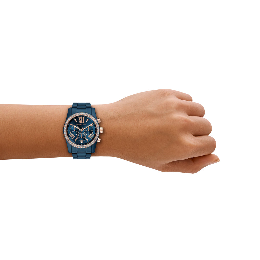 Women's Lexington Chronograph Blue Ceramic Watch