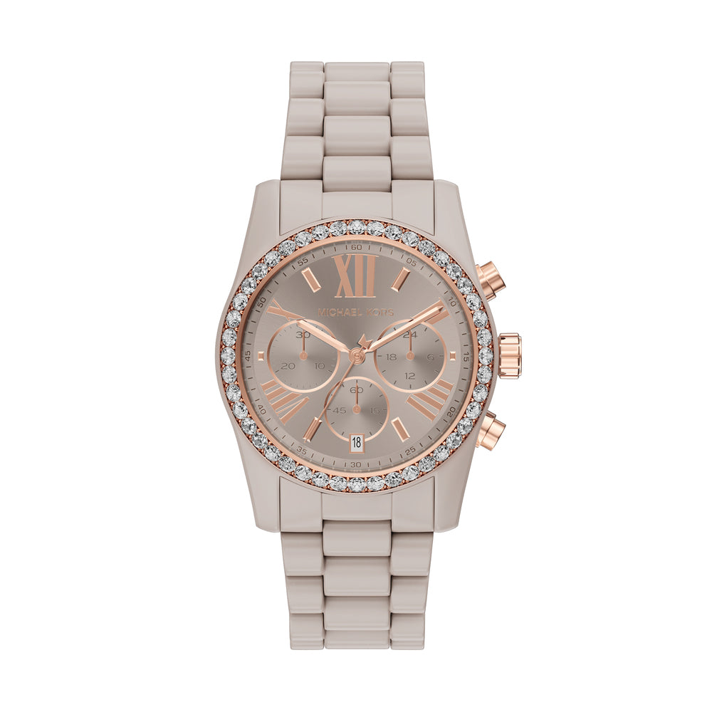 Women's Lexington Chronograph Nude Ceramic Watch