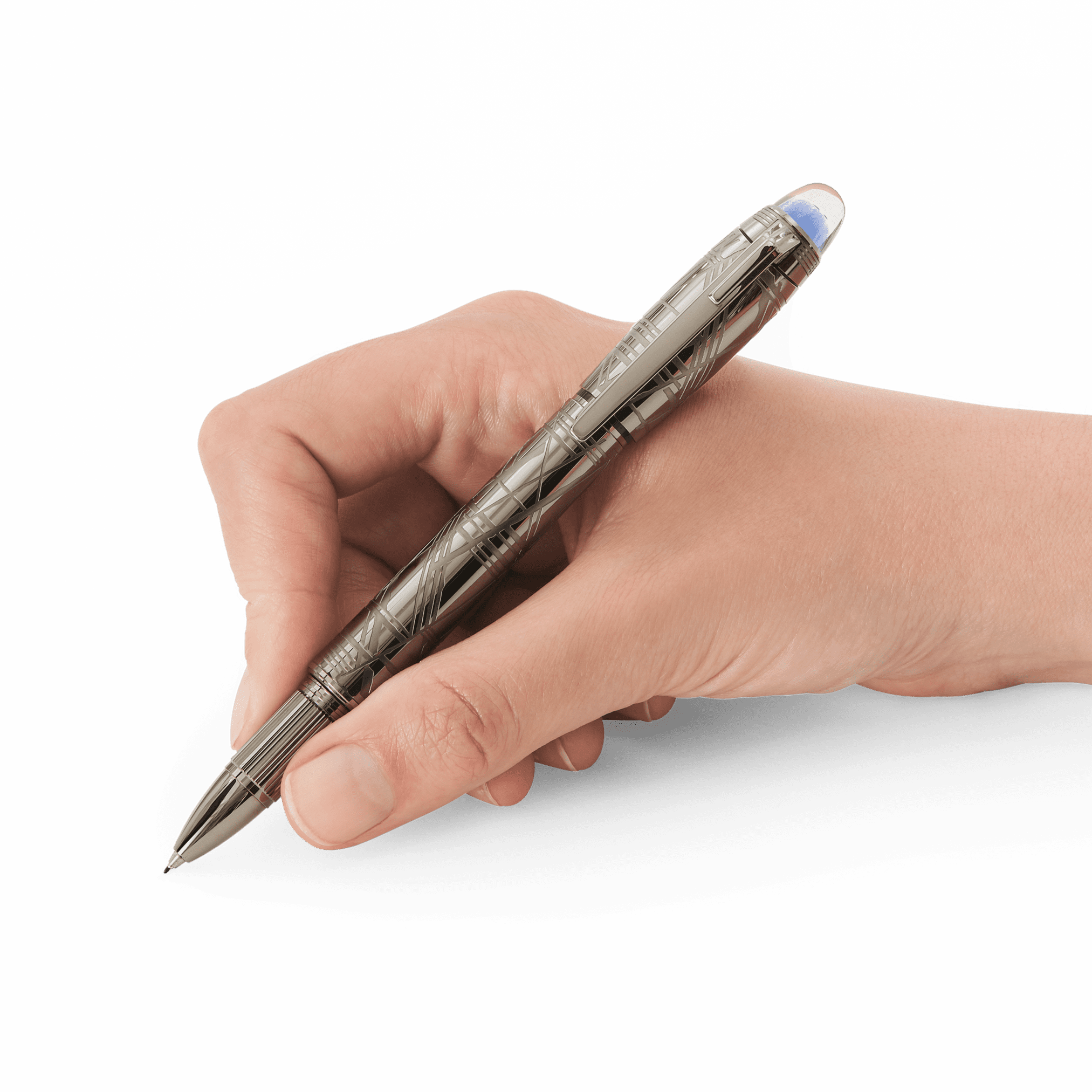 130220 Montblanc StarWalker SpaceBlue Metal Fineliner