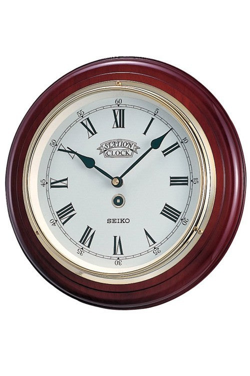 Alder Wood Clock with Roman Numerals