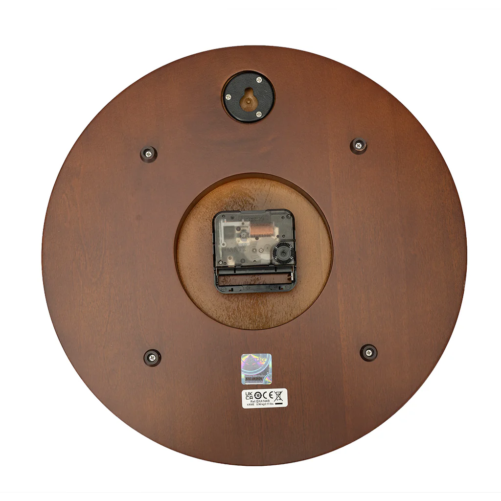 Alder Wood Clock with Roman Numerals