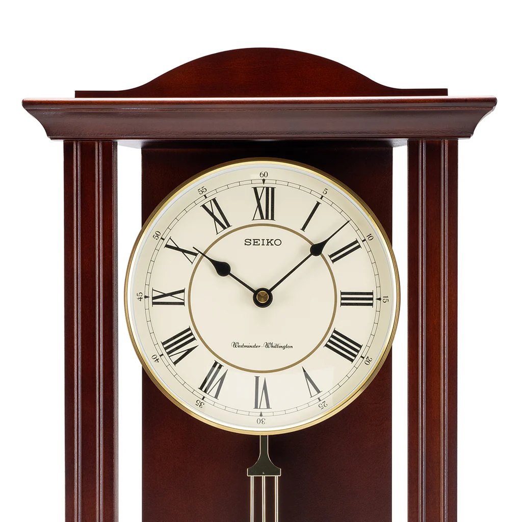 Dual Chime Musical Oak Wood Pendulum Clock