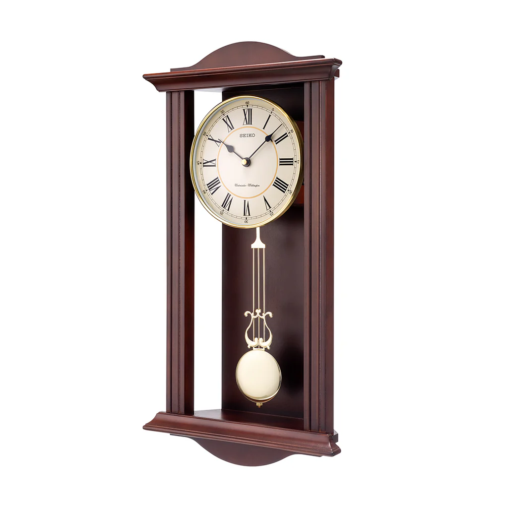 Dual Chime Musical Oak Wood Pendulum Clock