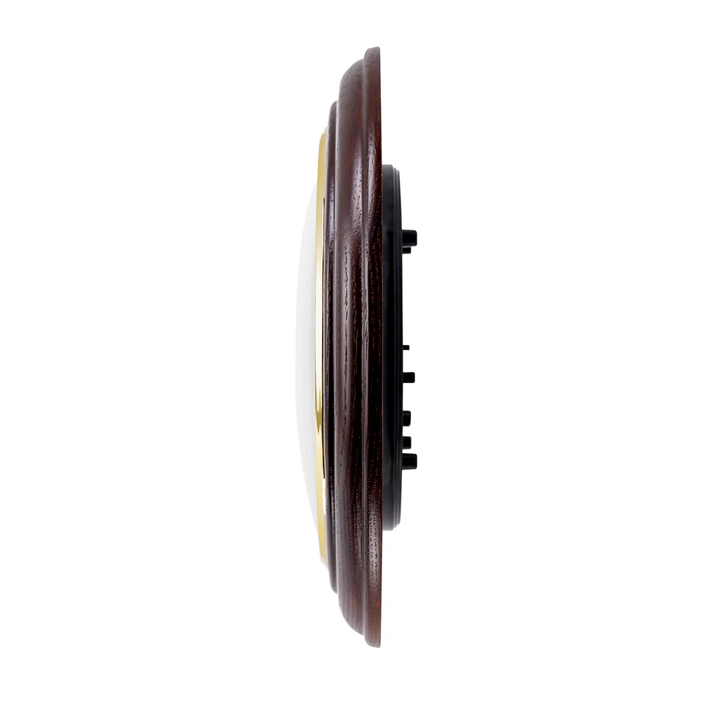 Oak Wood Musical with Ornamental Dial and Roman Numerals