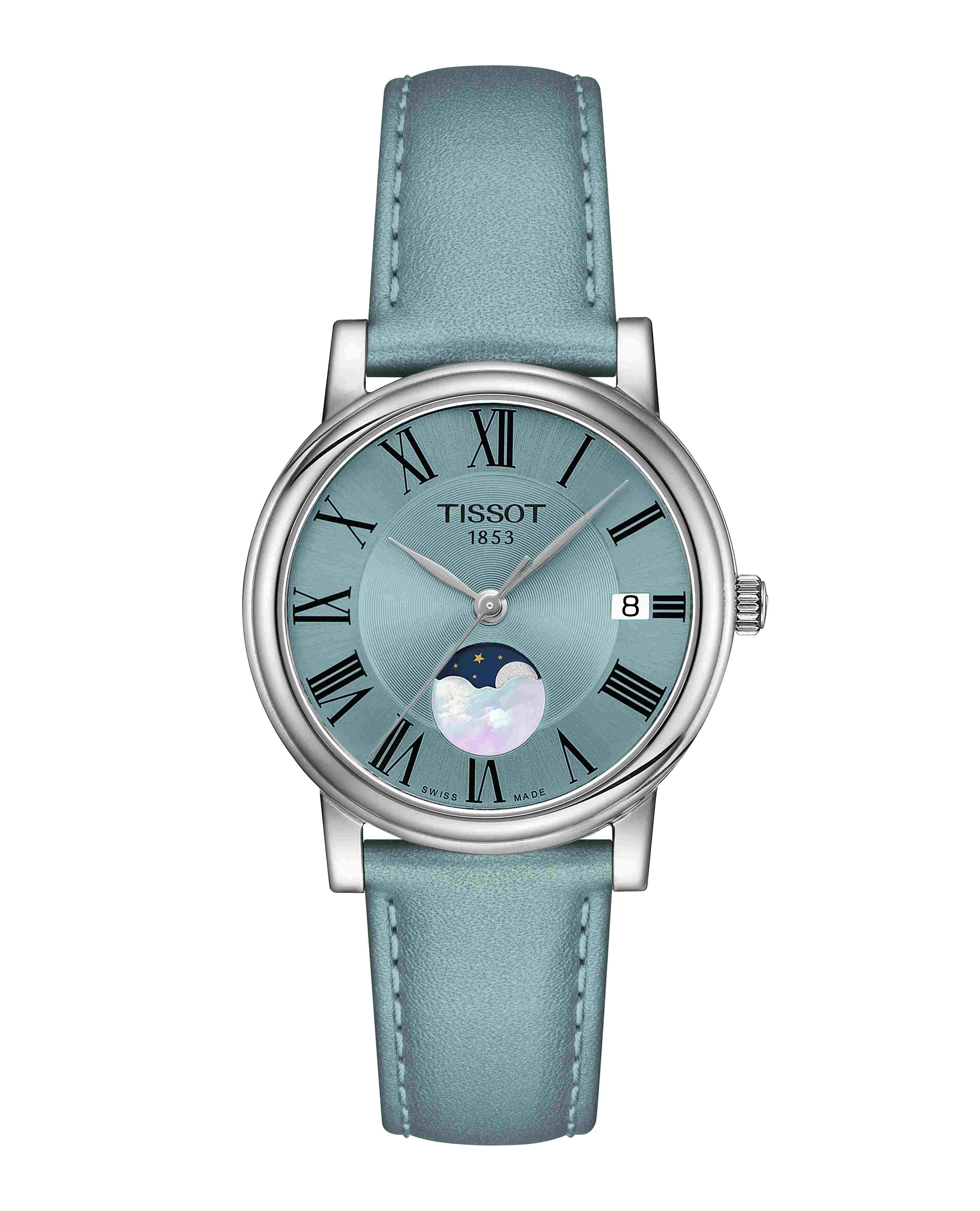 tissot carson premium quartz lady moonphase t122.223.16.353.00