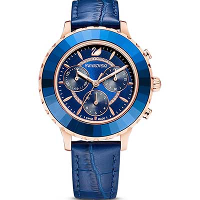 warovski Octea Lux Chrono Leather Watch strap 5563480